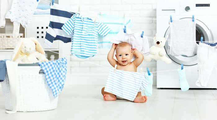 Bột giặt quần áo trẻ sơ sinh