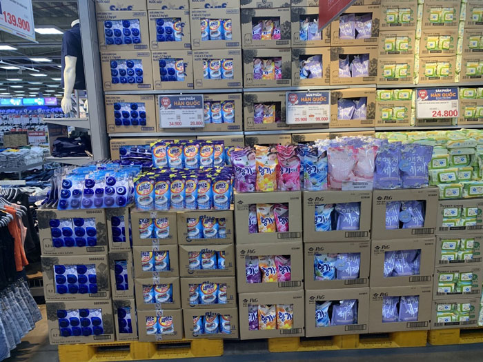 Blue products at Big C or GO!