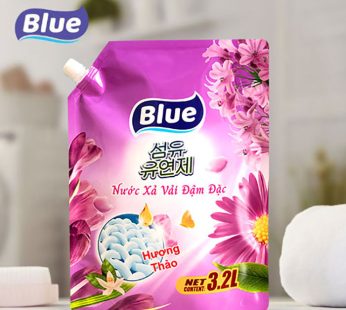 Nước Xả Vải Đậm Đặc Blue Hàn Quốc túi 3.2L hương Thảo