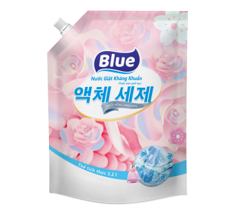 Nước giặt Blue kháng khuẩn phiên bản giới hạn muối hồng himalaya túi 3,2L