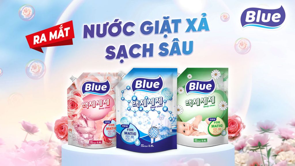 Nước giặt xả Blue Deep Clean