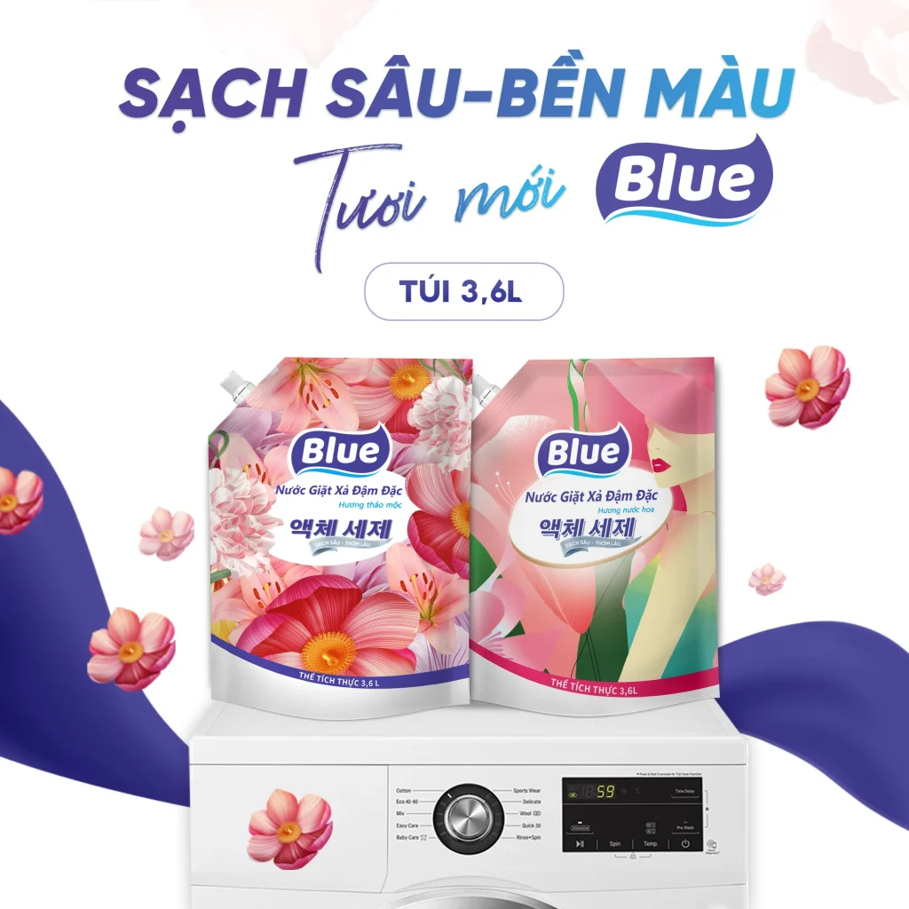 Nước giặt xả Blue đậm đặc