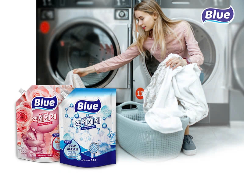 Nước giặt xả Blue Deep Clean