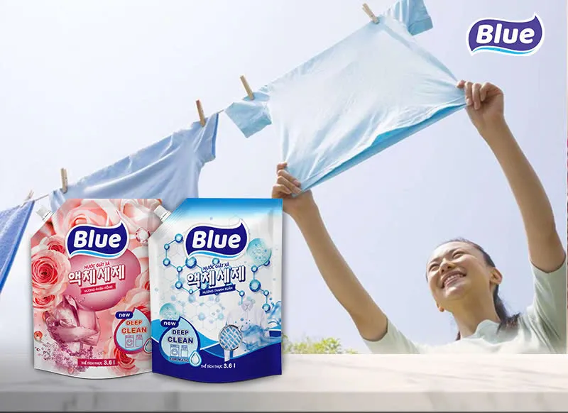 Nước giặt xả Blue Deep Clean