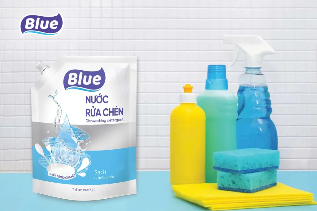 Nước rửa chén Blue Phiên bản không màu