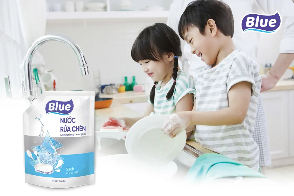 Nước rửa chén Blue phiên bản không mùi