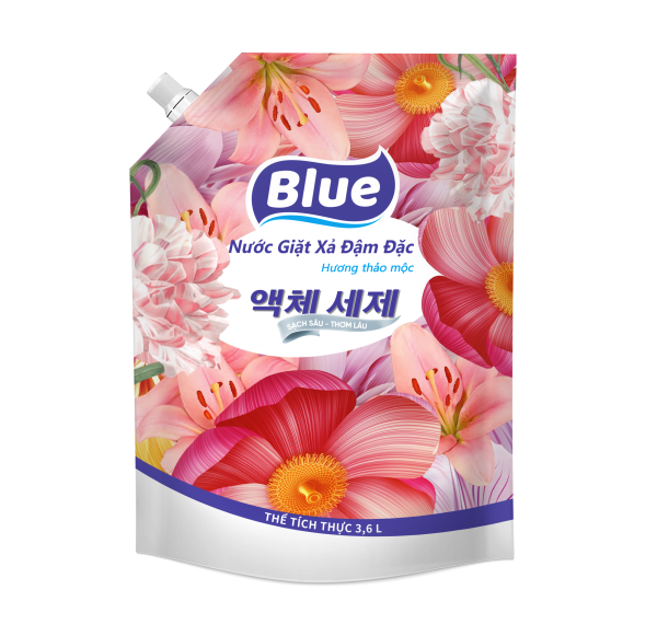 NUOC GIAT BLUE dam dac huong thao moc TUI 3.6L