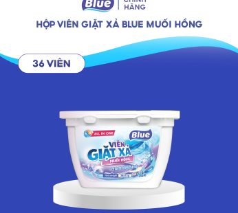 Viên Giặt Xả Blue Muối Hồng hộp 36 viên