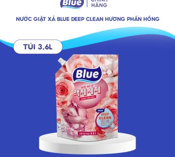 Nước giặt Blue Deep Clean Hương Phấn Hồng – 3,6L