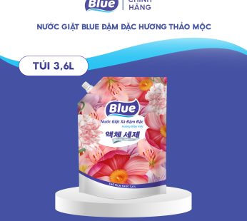 Nước giặt xả Blue đậm đặc hương thảo mộc túi 3,6l