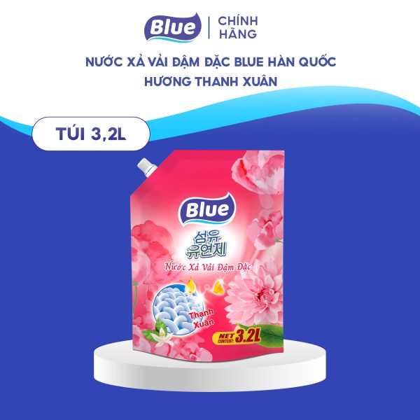 Nước Xả Vải Đậm Đặc Blue Hàn Quốc hương Thanh Xuân