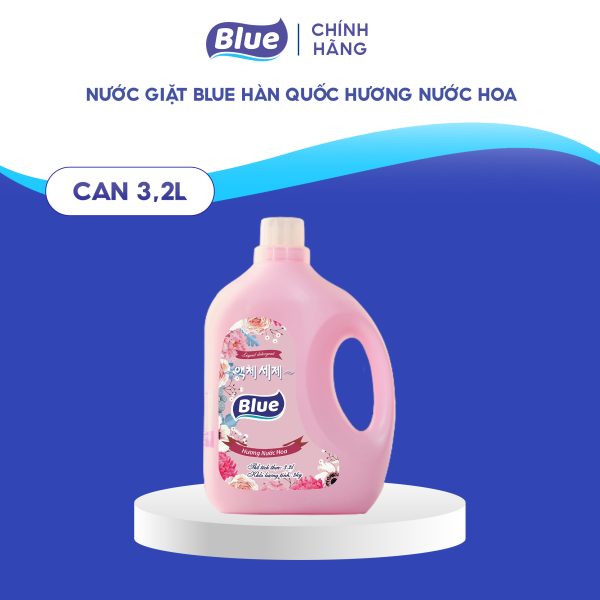 Nước giặt Blue Hàn Quốc can 3kg Hương Nước Hoa