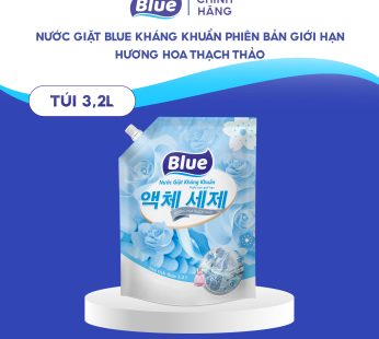 Nước giặt Blue kháng khuẩn phiên bản giới hạn hương hoa thạch thảo túi 3,2L