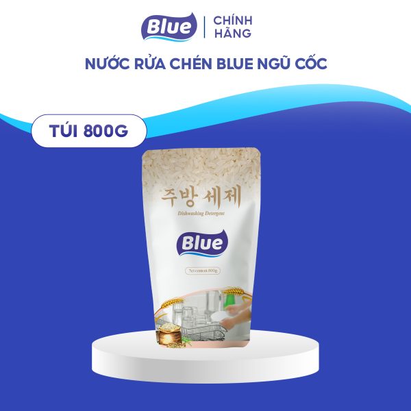 Nước rửa chén Blue Ngũ Cốc túi 800G