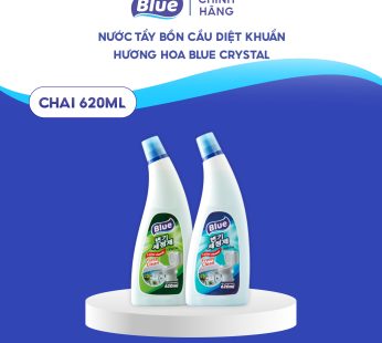 Nước tẩy bồn cầu diệt khuẩn hương hoa Blue Crystal 620 mL