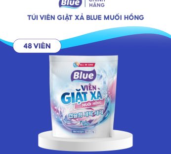 Viên Giặt Xả Blue Muối hồng túi 48 viên
