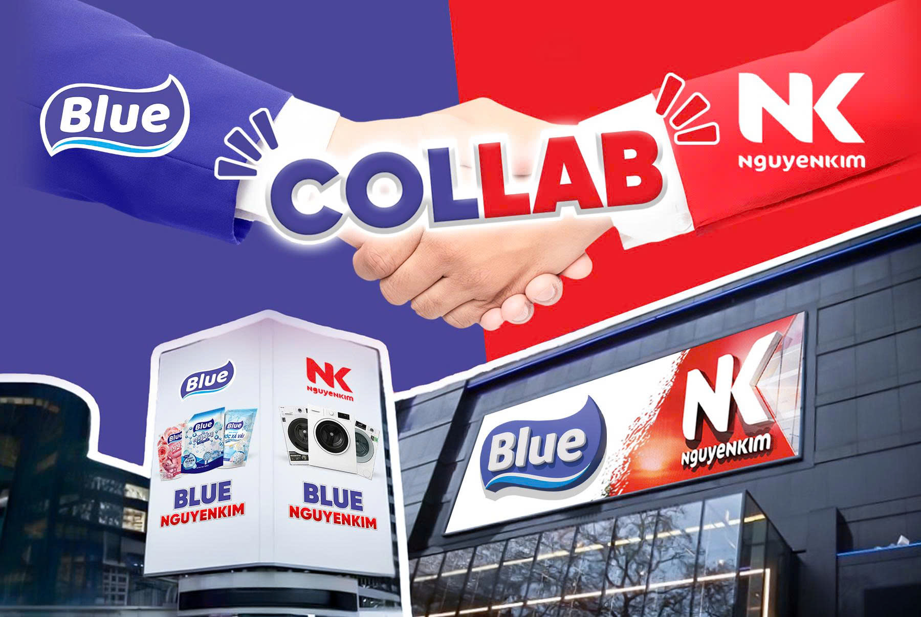 Điện máy Nguyễn Kim bắt tay với Nước giặt Blue Deep Clean- Ưu đãi siêu hời tháng 8